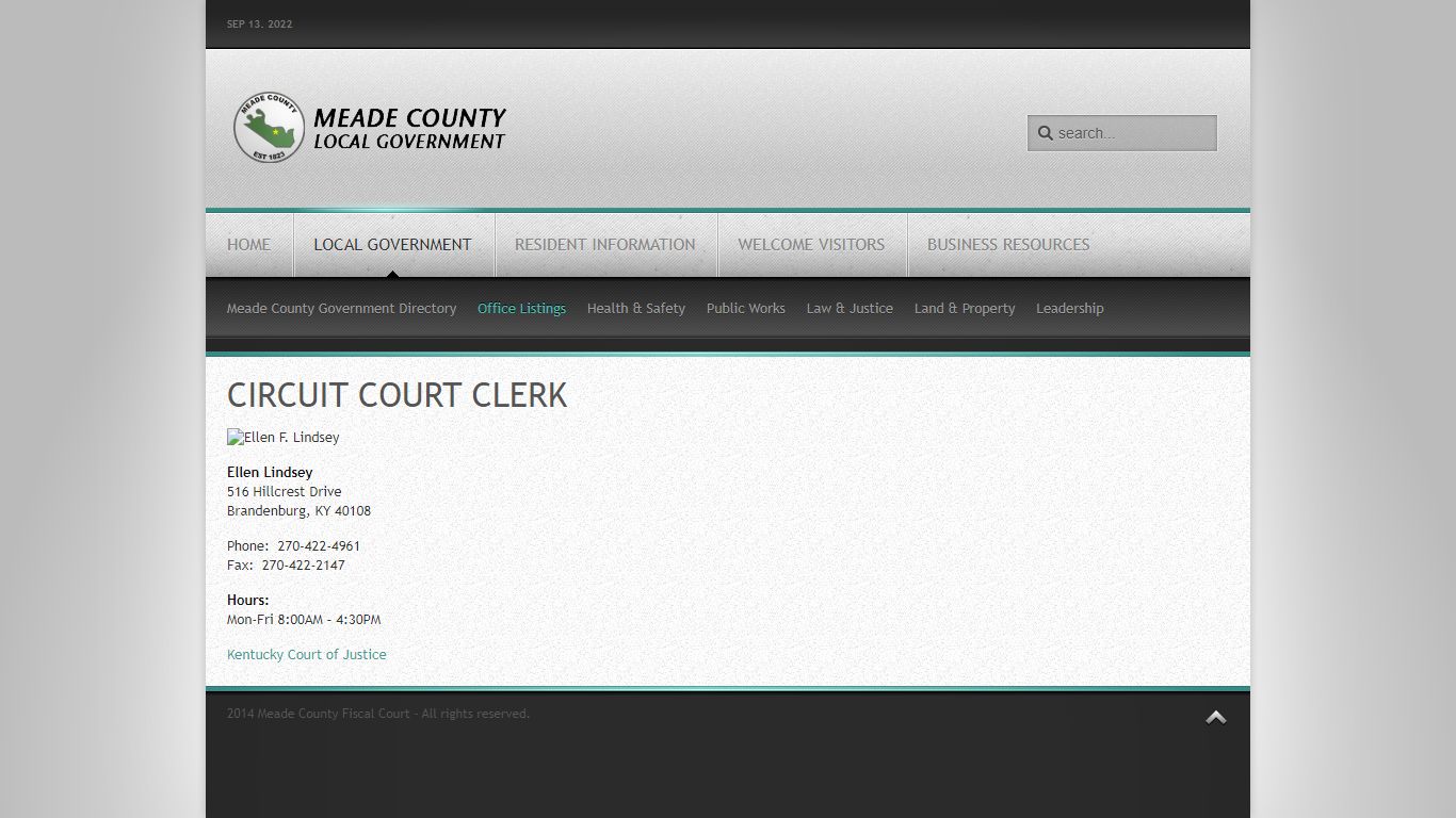 Meade County Circuit Court Clerk » Meade County